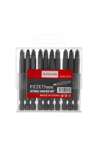 Yıldız Tornavida Ucu Ph2 75mm 10'lu Paket