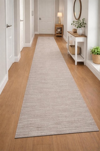 Raschel Carpet Kaymaz Taban Moopy Bej Bukleli Yumuşak Soft Dokuma Yolluk Halı Antialerjik Yolluk Lp1007 Bej Bej