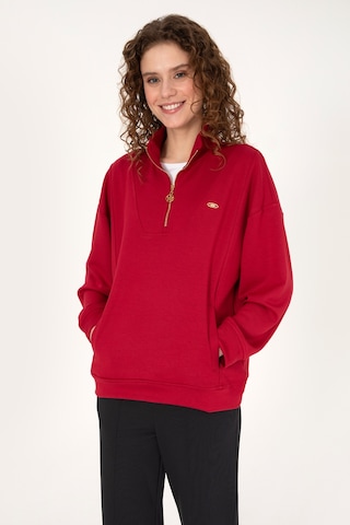 U.S. Polo Assn. U.s. Polo Assn. Kadın Sweatshirt 50314221-vr104 Koyu Frambuaz/dark Raspberry