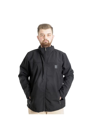 Mode Xl Büyük Beden Erkek Mont Basic Waterproof 21232 Siyah 001