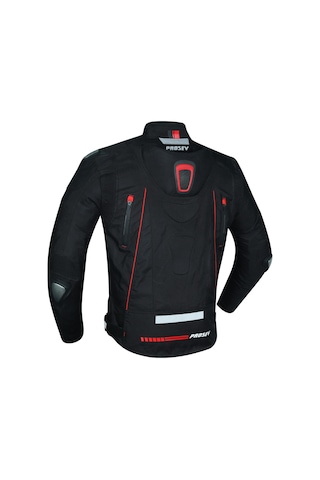 Motoanl Motosiklet Montu 4 Mevsim Maxdura Ve Deri Kumaş Hörgüçlü Model Motor Mont Siyah