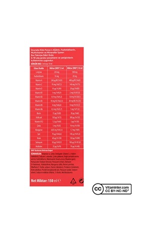 Imuneks Kids Multivitamin Şurup 150 Ml