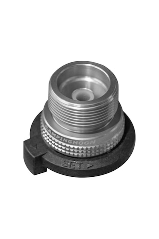 Symbee Propana Kartuş Gaz Tankı Adaptörü - Kamp Sobası Parçası - Lpg Bağlantı Aracı Gümüş