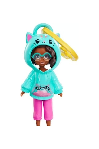 Polly Pocket Kapüşonlu Bebek -Mavi HKV98 HKV99 Lisanslı Ürün