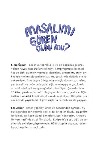 Şehrin Yaban Hayatı Serisi 1 Masalımı Gören Oldu Mu Resimli Çocuk Hikâyesi / 7 Yaş +