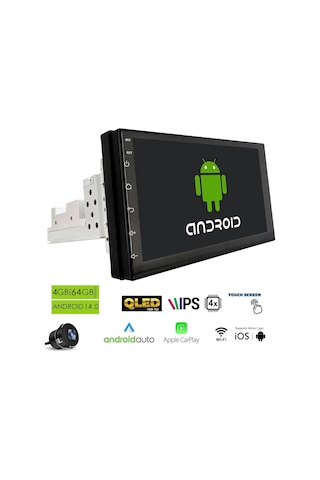 Dynamat Rk-4007 Android Double Single Dın 7 İ Nç 4+64gb 4 Çekirdek Android 14 Diğer
