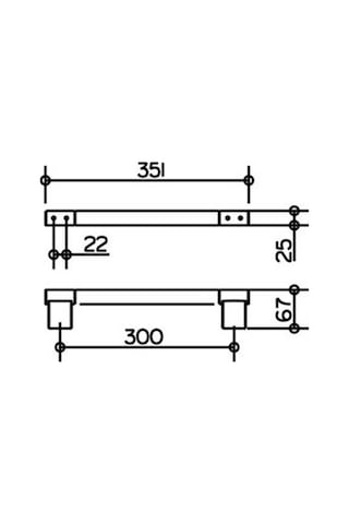 Keuco Aks. Plan Tutamak Bar 30Cm Krom - Keu.14907010000 Krom
