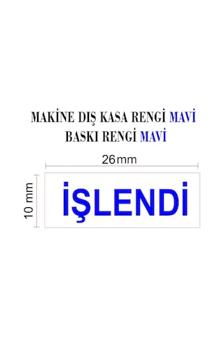 Sırdaş 910 Otomatik Kaşe Mini Boy İşlendi Kaşesi Mavi Kasa Mavi Baskı