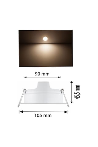 Philips 5.5W Gömme Led Panel Günışığı 4000K Mağaza Spot Armatür 9 CM