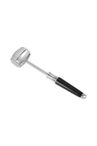 Cbtx 304 Paslanmaz Çelik Sığır Çekiç Kalınlaşmış Katı Tokmağı Mutfak Çift Taraflı Et Gevşek, Sap: Siyah Renkli Ahşap