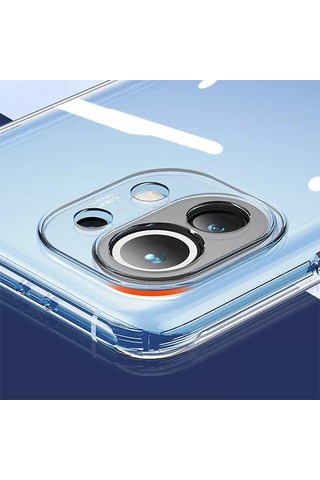 Hepsi Gor Xiaomi Mi 11 Kılıf Kamera Korumalı Şeffaf Silikon Kılıf- 5775 Najmaddin