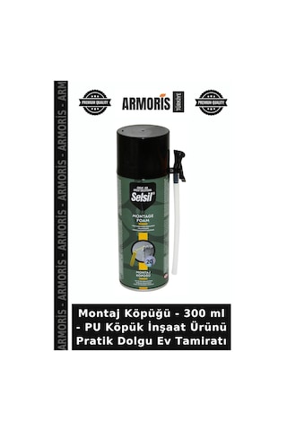 Montaj Köpüğü - 300 Ml - Pu Köpük İnşaat Ürünü Pratik Dolgu Ev Tamiratı