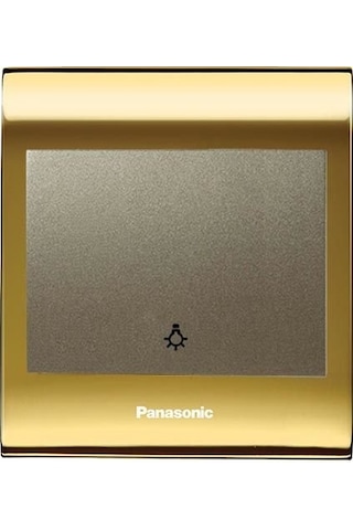 Viko Panasonic Thea Blu Light Anahtar, Çerçeve Gold+dore, Kapak Dore