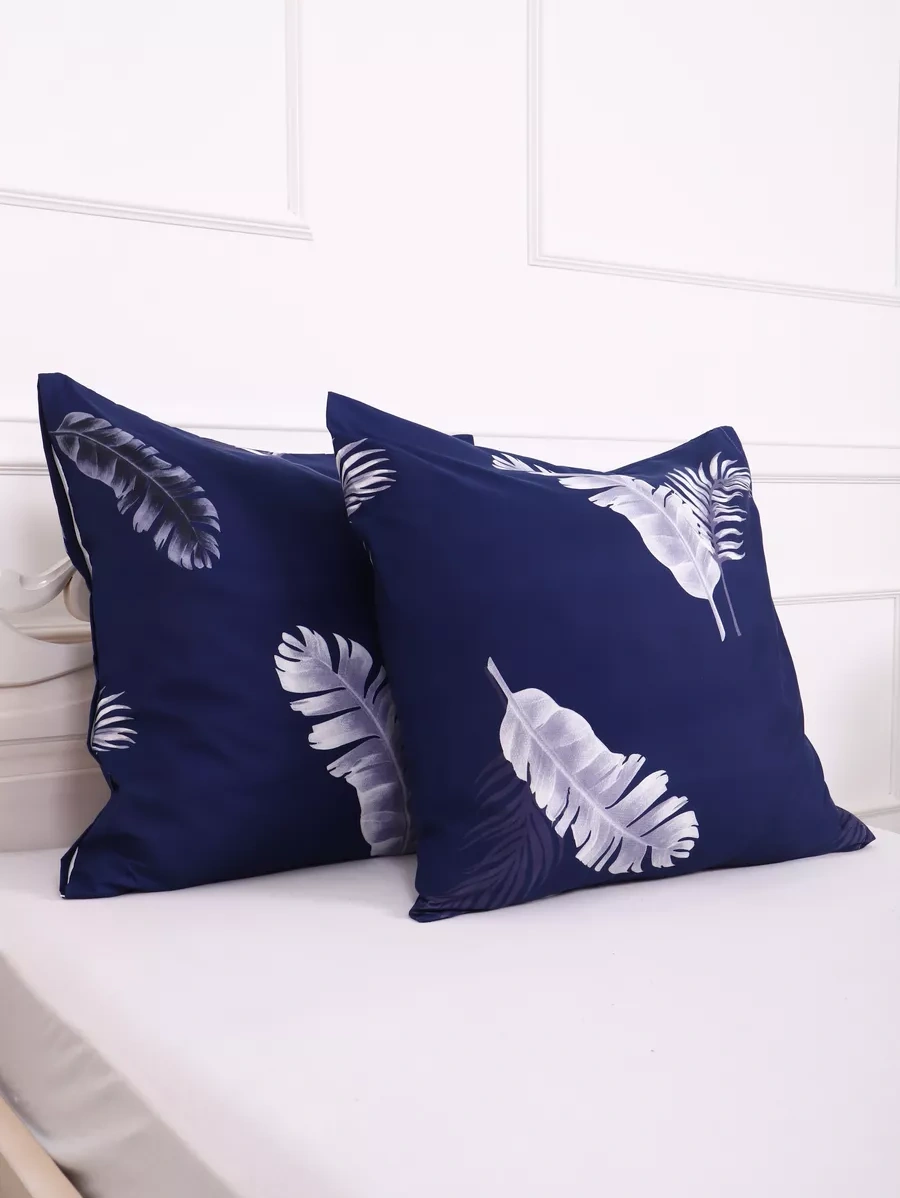 Inteteks Fermuarlı Yastık Kılıfları 70x70 2 Adet Polysaten 248582352 Mavi Kadife