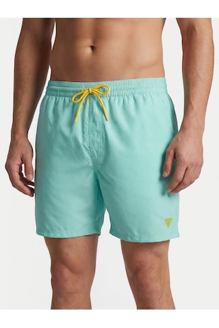 Guess F6gt26wg2a2wg2a2 Swimtrunk New 4g Log Erkek Şort Mayo Mavi