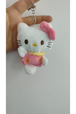 Hello Kitty Peluş Anahtarlık Çanta Aksesuar Boyut:12cmk Çok Renkli