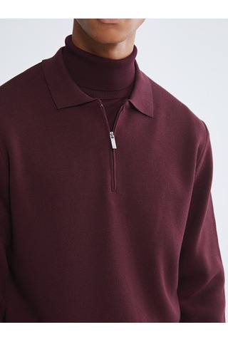 Lcw Vision Bordo Polo Yaka Erkek Triko Kazak