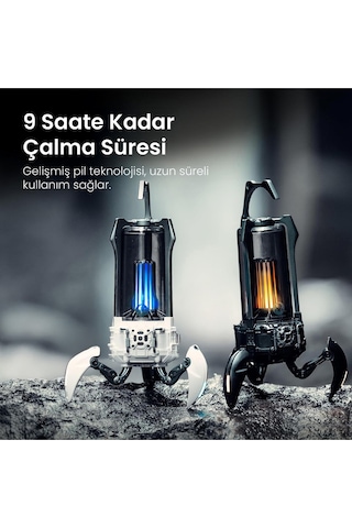 Gravastar Süpernova 25w Bluetooth Hoparlör, Taşınabilir Stereo Ses Bombası, Rgb Işıklı, 2 Adet, Siya