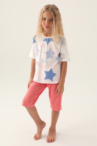 U.S. Polo Assn. Kız Çocuk Pembe Şortlu Alt Üst Takım 50315466-VR071