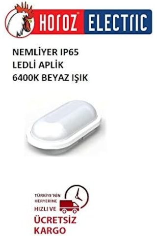 Horoz 15w Ledli Glop Beyaz Işık Sıva Üstü Ip 65
