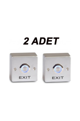 Vk-k15a Işıklı Buton Paslanmaz Çelik 2 Adet
