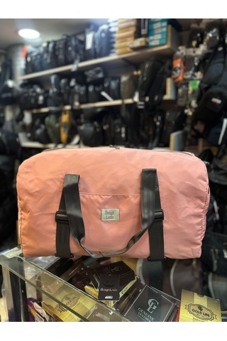 Bagslaab Pembe Su Geçirmez Kumaş Seyahat Spor Çantası-1011 Pembe
