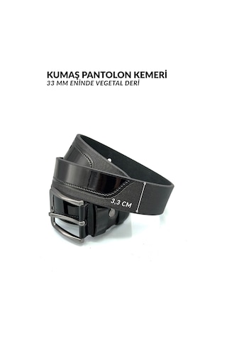 Sermoda 33 Mm Baskılı Desenli Vegetal Deri Erkek Kumaş Pantolon Kemeri 2