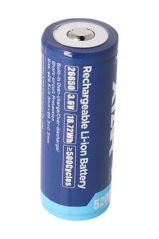 Xtar 26650 5200Mah. 3.6V 3.7V Li Ion Pil. Pcb Korumalı. 26.5X