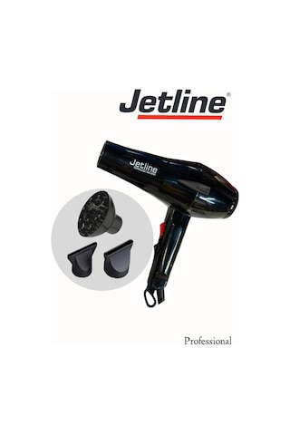 Jetline Turbo Vigo Başlıklı Profesyonel Kuaför Fön Makinesi AC Motor 3 Başlıklı Platinium