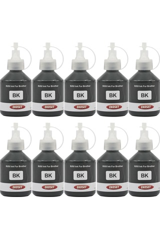 Ekoset Brother Dcp T300 T310 Uyumlu Siyah Mürekkep 100 ML 10 Adet