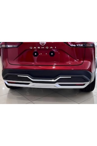 Nissan Qashqai Araca Özel Sadece Arka Krom Difüzör 2022 2023 2024 2025 Plastik