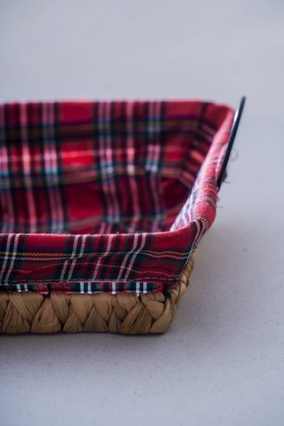 Rustika Nomia Hasır Kare Ekmek Sepeti - 26 Cm Renkli