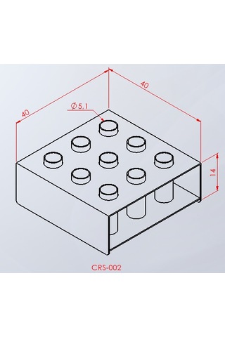 9'lu Bar Standı Crs-002 Siyah