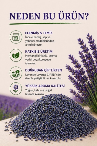 Lavanta Kuru Çiçeği 1 KG