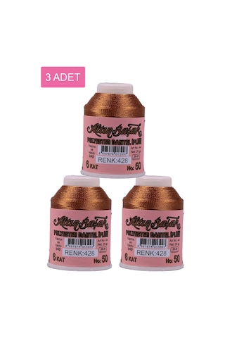 3 Adet Altınbaşak Oya Ve Dantel İpi 20 Gr - Royaleks - No: 428