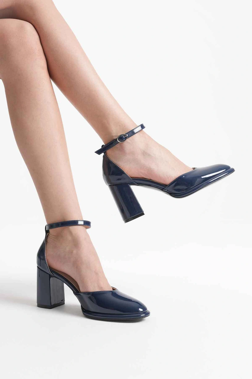 Kocadal Kocadal Theresa Lacivert Rugan Kadın Topuklu Ayakkabı Muhtelif