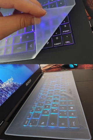 Şeffaf Silikon Notebook Laptop Bilgisayar Klavye Koruyucu Anti-toz Ve Su Geçirmez 15,6 Inç 1 Adet