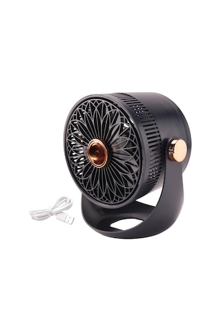 2400mah Masa Duvarı Hava Sirkülasyonu Elektrikli Fan Şarj Edilebilir, Mavi Ay51mn Mavi