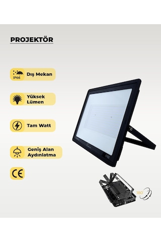 400w Led Projektör 3200k Sarı Işık 1 Adet