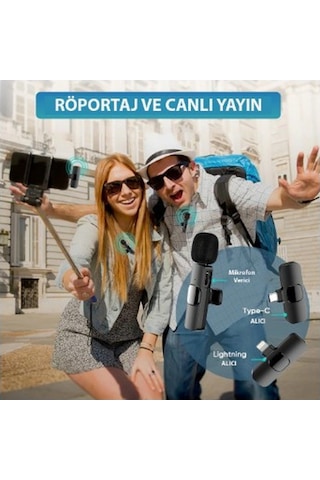 Wireless Yaka Mikrofonu
