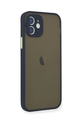 Cosmotex Newface Apple, Uyumlu iPhone 12 Mini Kılıf Montreal Silikon Kapak - Lacivert