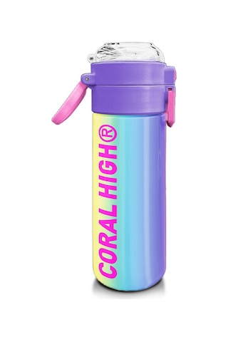 Coral High Kids Renk Geçişli Pipetli Ve Direkt İçim Çelik Termos 500 Ml 31868 Çok Renkli