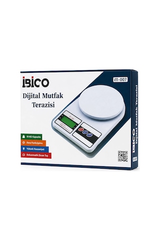 Dijital - Pilli Mutfak Terazisi Tartı 10kg / 1gr Bx40 Çok Renkli