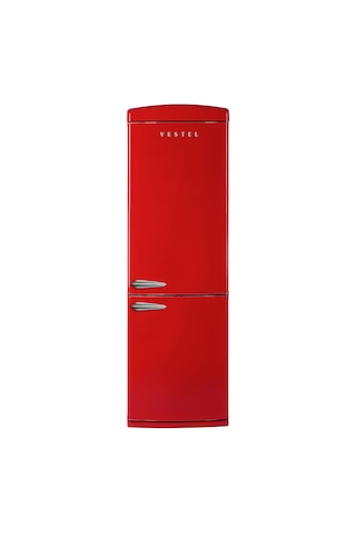 Vestel Retro NFK37211 KIRMIZI 330 L No-Frost Buzdolabı