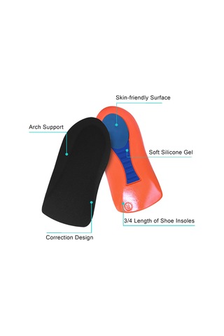 Vkemall Ayak Ağrısı Gideren Silikon Topuk Pedi - Erkek 41-47 Numara Çift