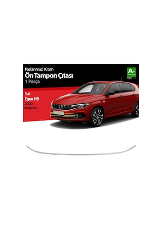 Fiat Egea HB Krom Ön Tampon Çıtası 2020 Üzeri (Mat Krom)