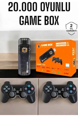 Mey İthalat 20.000 Oyunlu Premium Model Oyun Konsolu 8k Android Tv Hd Game Stick