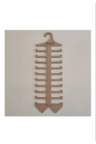 Kıravat Askısı Özel Tasarım Ahşap 5mm Boyasız Doğal Renk Ahşap