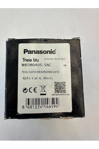 Thea Blu Tekli Nümeris Cat6 Mekanizma Wbtm0405-5nc