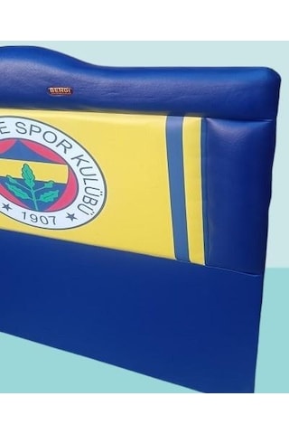 Dk Taraftar Fenerbahçe Suni Deri Kumaş Tek Kişilik Başlık Mavi 90 CM